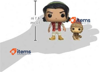 Funko 37022 POP. Vinyl: Disney (Live) -Aladdin & Abu Action, Multicolour