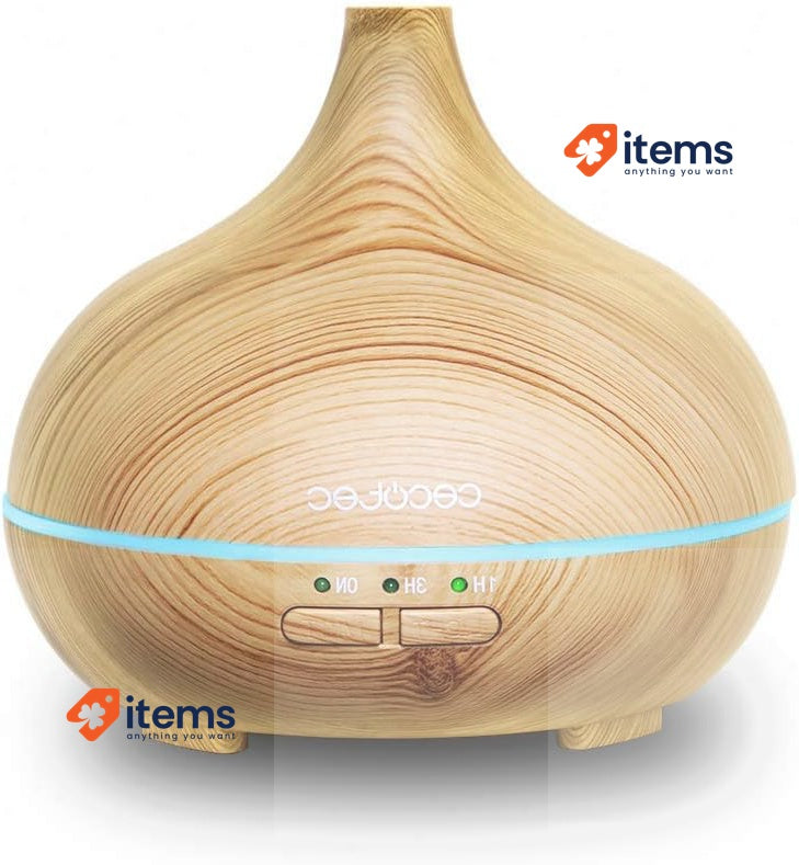 Cecotec Ultrasonic Humidifier and Aroma Diffuser with Timer Pure Aroma Wood 150