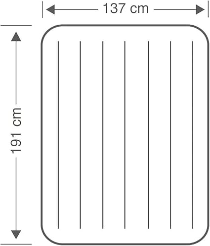 Intex Classic Full-size inflatable Downy AirBed mattress Blue