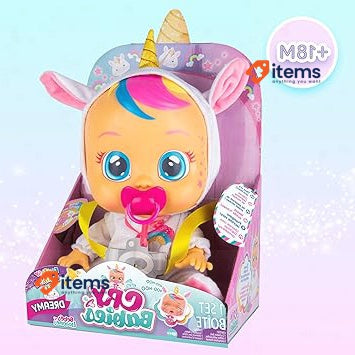 CRY BABIES Fantasy Deamy | Interactive Baby Doll - Toy for Kids +18 Months