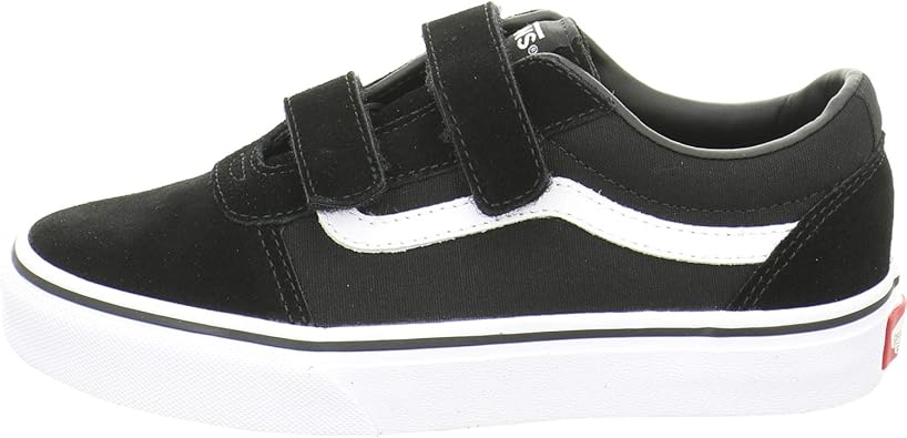 Vans Ward V BasketsMixte Atheletic Sneakers Suede Canvas Black White 34 EU