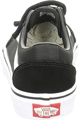 Vans Ward V BasketsMixte Atheletic Sneakers Suede Canvas Black White 34 EU