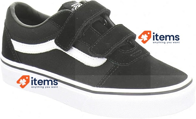 Vans Ward V Unisex Kid s Sneaker / Trainers, Black, Size UK 10 (EU 27) White