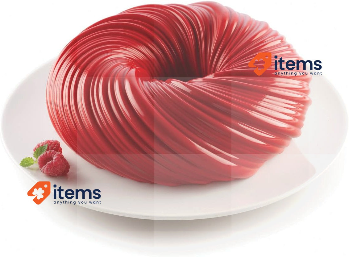 Silikomart Silicone Moulding For Cakes 3D Design Pack Of One Colour Grey Red