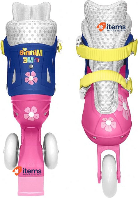 STAMP J100930 - Triskate roller skates/rollers adjustable 2 in 1 - Minnie Sizes