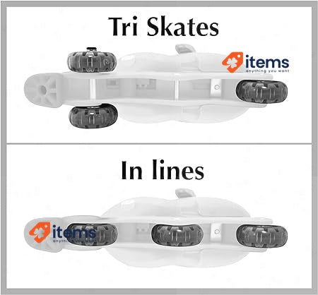STAMP J100930 - Triskate roller skates/rollers adjustable 2 in 1 - Minnie Sizes