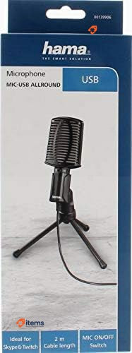 Hama | Mic - USB Allround Microphone For PC And Notebook USB,Black Mic-USB