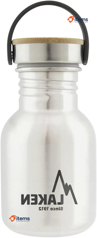 Laken Unisex - Adult Heavy Duty Stainless Steel Bottle 0.35 L Silver, 0.35