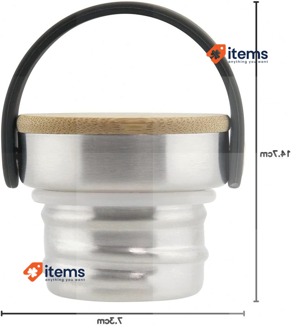 Laken Unisex - Adult Heavy Duty Stainless Steel Bottle 0.35 L Silver, 0.35