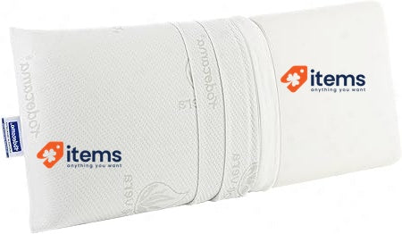 Todocama Todolit Memory Pillows, 75 cm, Pack of 2 Grey