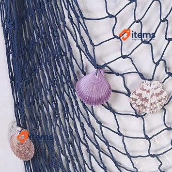 AOFOX Blue Mediterranean Ocean Pirate Fish Net Decoration Party Decoration 2x4M