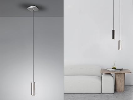 Trio Leuchten Marley 312400107 Pendant Light Metal Matt Nickel