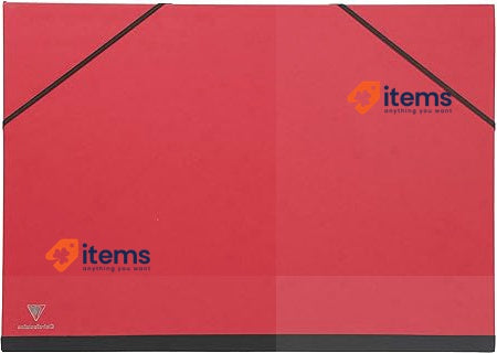 Clairefontaine - Art Folder - Red Colour, Suitable for 50x65cm Sized Documents