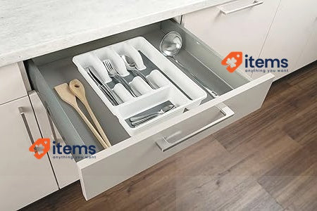 Wenko Drawer Insert/Cutlery Tray, White, 26,5 X 36,5 5 Cm Adidas adidas Wenko