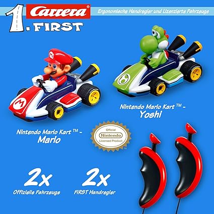 Carrera First Nintendo Mario Kart™ Race Track Set for Toddlers 2.4m Track