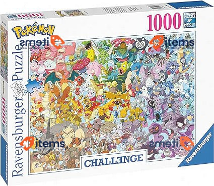 Ravensburger Puzzle 1000 pieces, Challenge Pokémon Multicolor Adults Kids 12