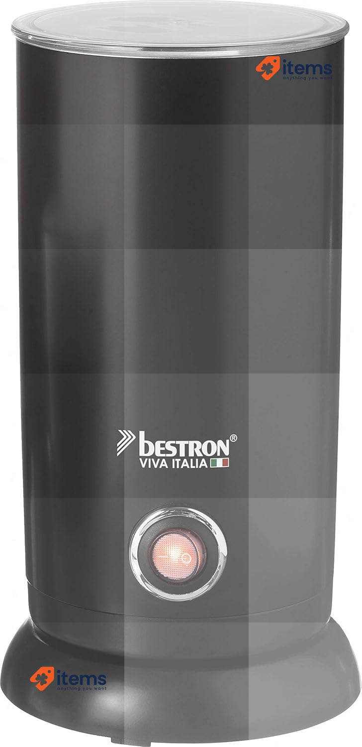 Bestron Viva Italia Wireless Electric Milk Frother 550 Watt 300 ml Black