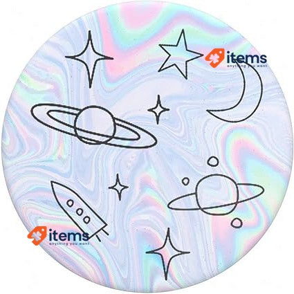 Popsockets Popgrip Mobile Holder Space Doodle Expanding Stand Grip Swappable Top