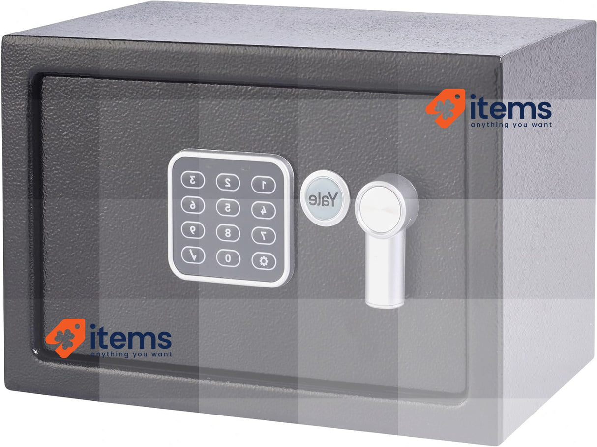 Yale Small Alarmed Value Safe, 130dB Built In Alarm, Steel Construction