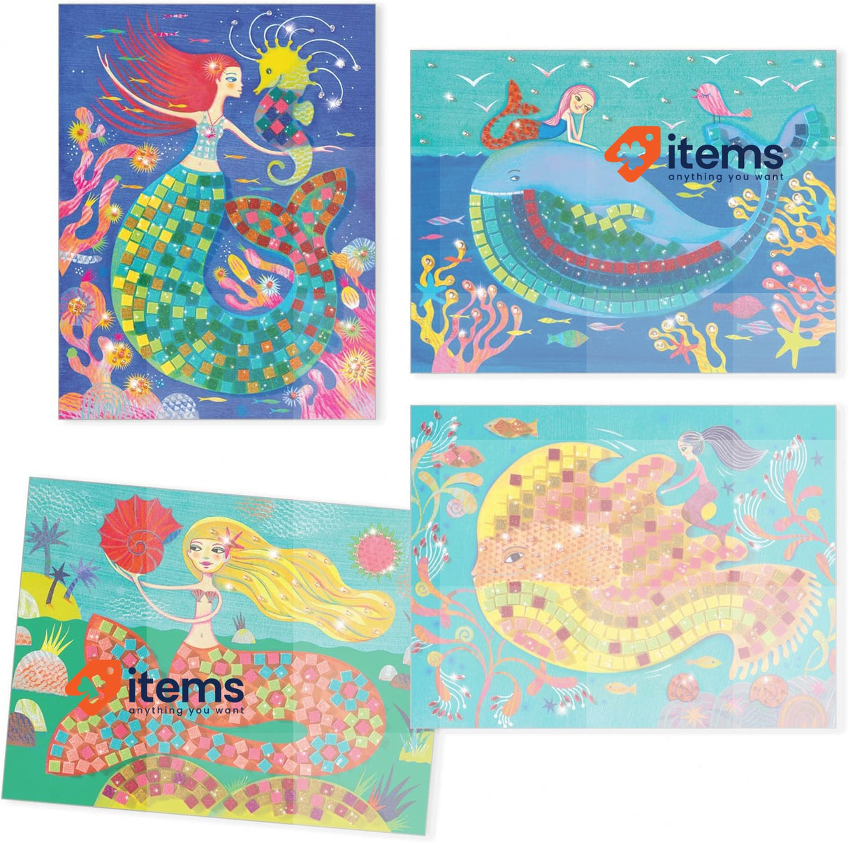 DJECO The Song of the Mermaids Mosaic Box (39423), Multicolor (1)