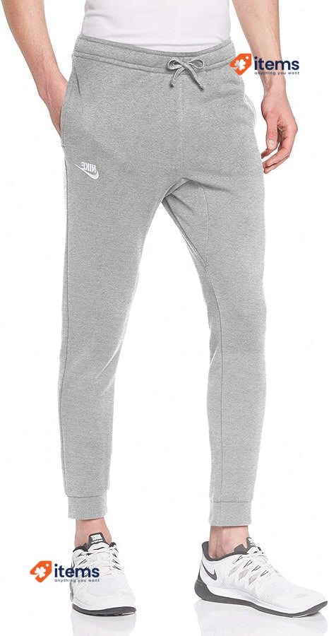Nike Herren Sportswear Club Jogginghose, Dark Grey Heather/Matte Silver/White M