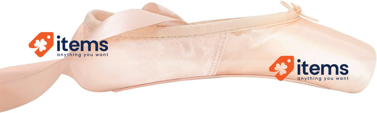IJONDA Adult Ballet Pointe Shoes for Girls Women with Toe Pads Pink 36 UK4 Mesh
