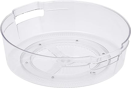 Amazon Basics Plastic Kitchen Turntable Transparent