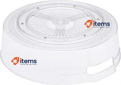 Amazon Basics Clear Lazy Susan Turntable Organiser, 22.9 Cm, 2 - Pack Plastic