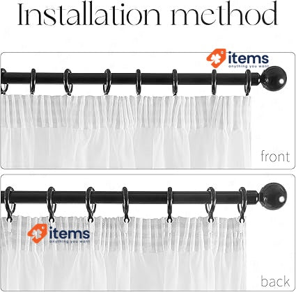 Topfinel Faux Linen Semi Voile Pencil Pleat Curtains Plain Window White 54x89