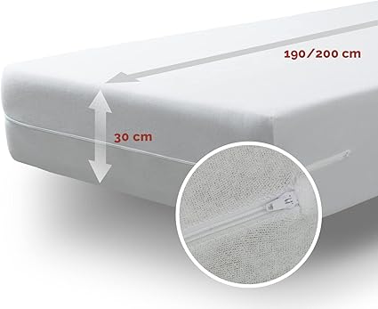 Tural - Mattress Encasement (200x190/200 cm) Emperor Size White