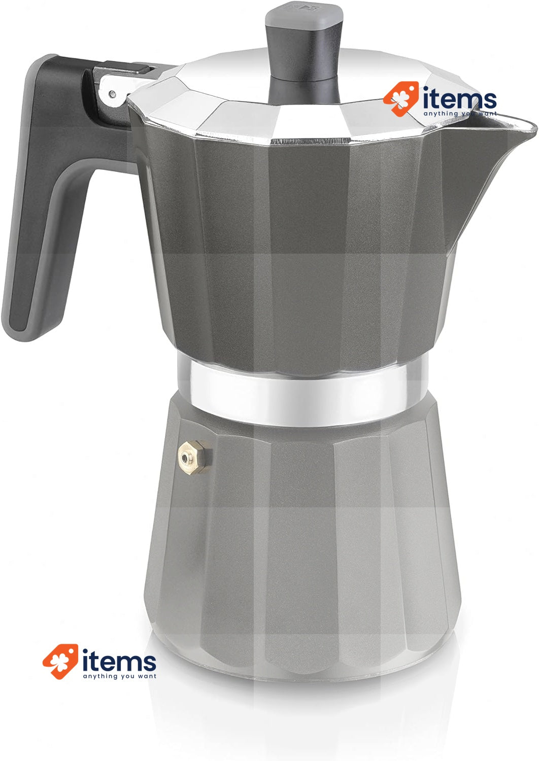 BRA Coffee Machines Black 1 Stainless Steel Espresso Cappuccino BRA Bella Maker