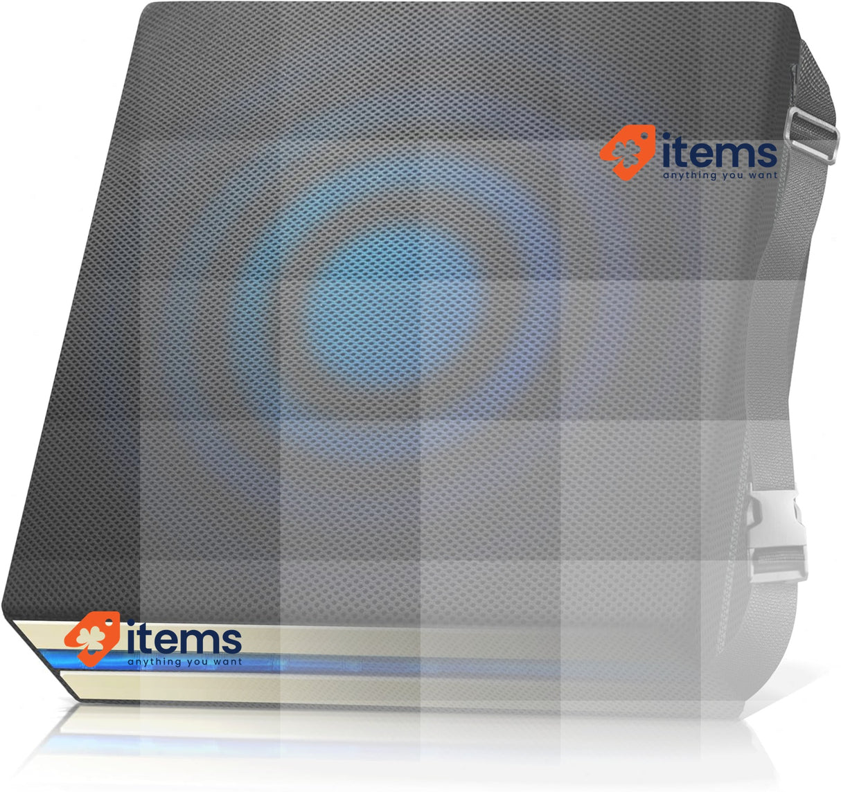 AIESI® Professional Anti-decubitus Cushion (Certified) Memory Foam Black