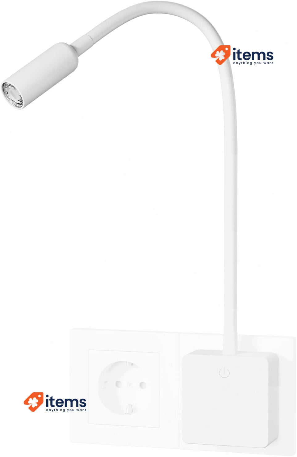 ENUOTEK Dimmable LED Spotlight with Plug and Touch Switch, Natural White