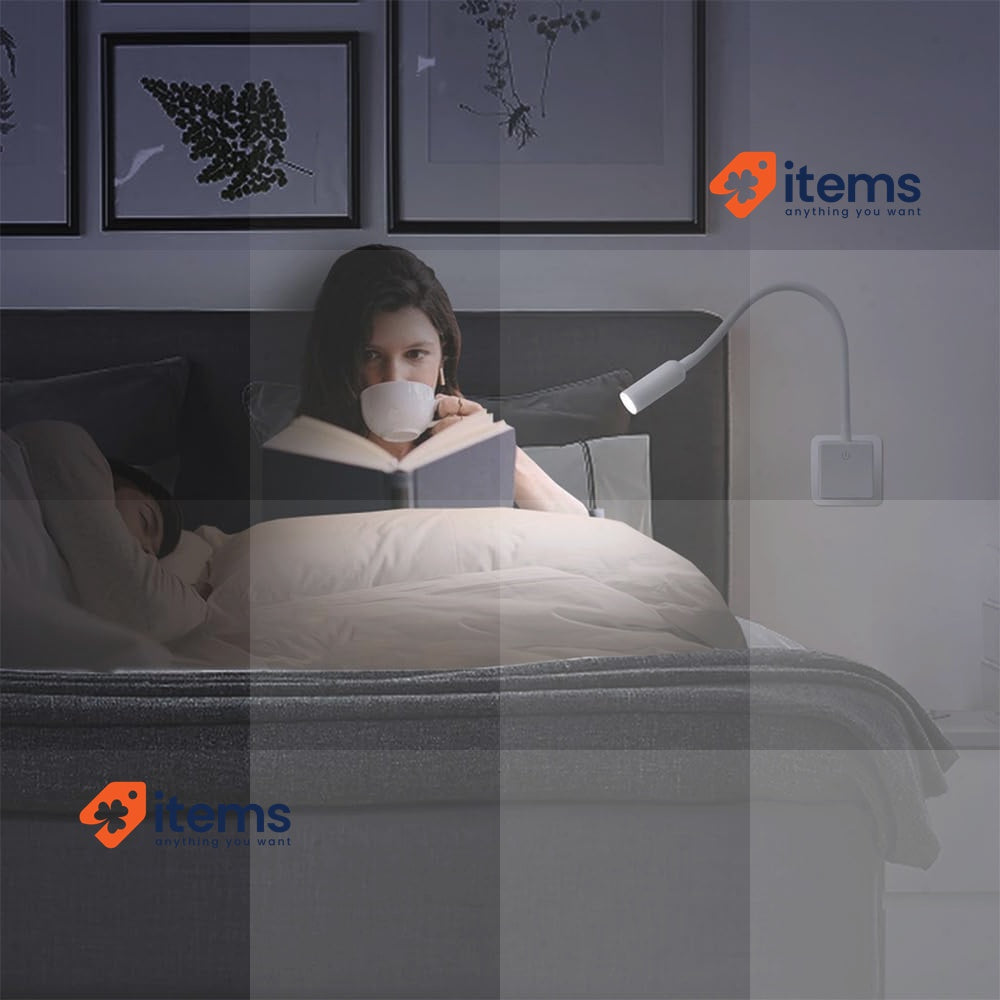 ENUOTEK Dimmable LED Spotlight with Plug and Touch Switch, Natural White