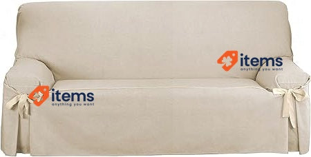 Martina Home Cushion Case Turia 3 Squares Ecru Seats Sofas Armchairs Couches