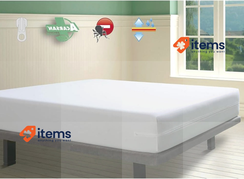 Savel - Mattress Encasement 180x190/200 cm Super King Size White