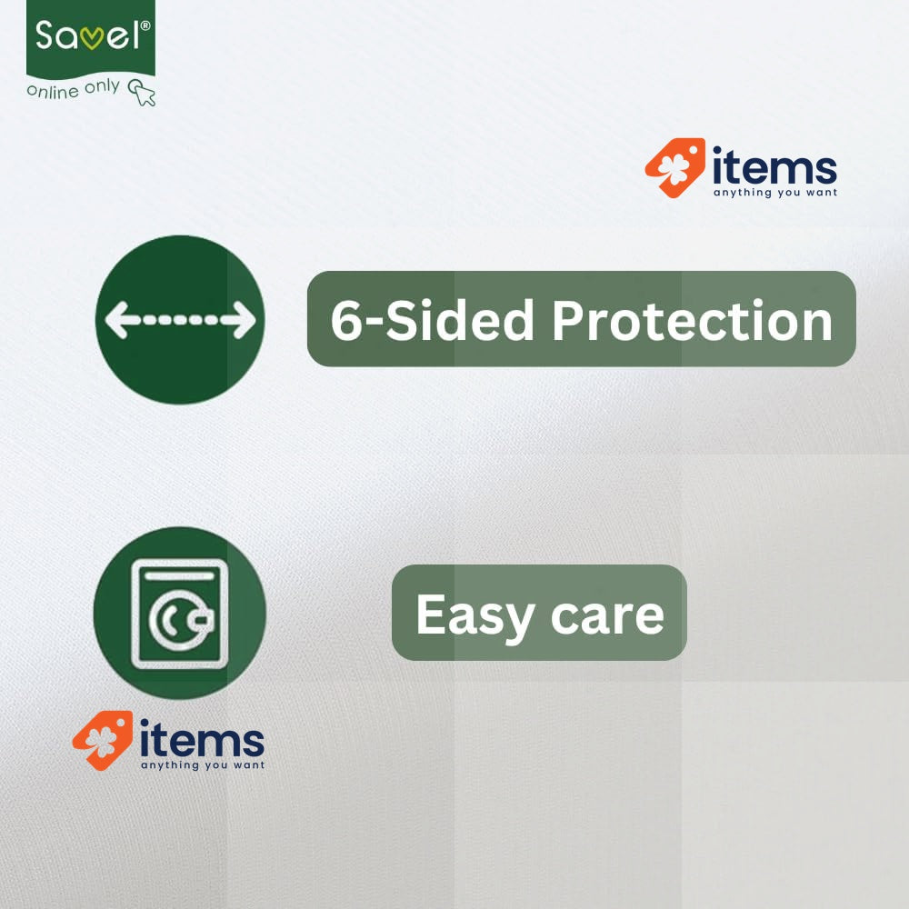 Savel - Mattress Encasement 180x190/200 cm Super King Size White
