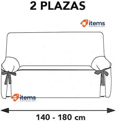 Martina Home Sofa Cover Ties Cotton,polyester Black/White 2 Seats