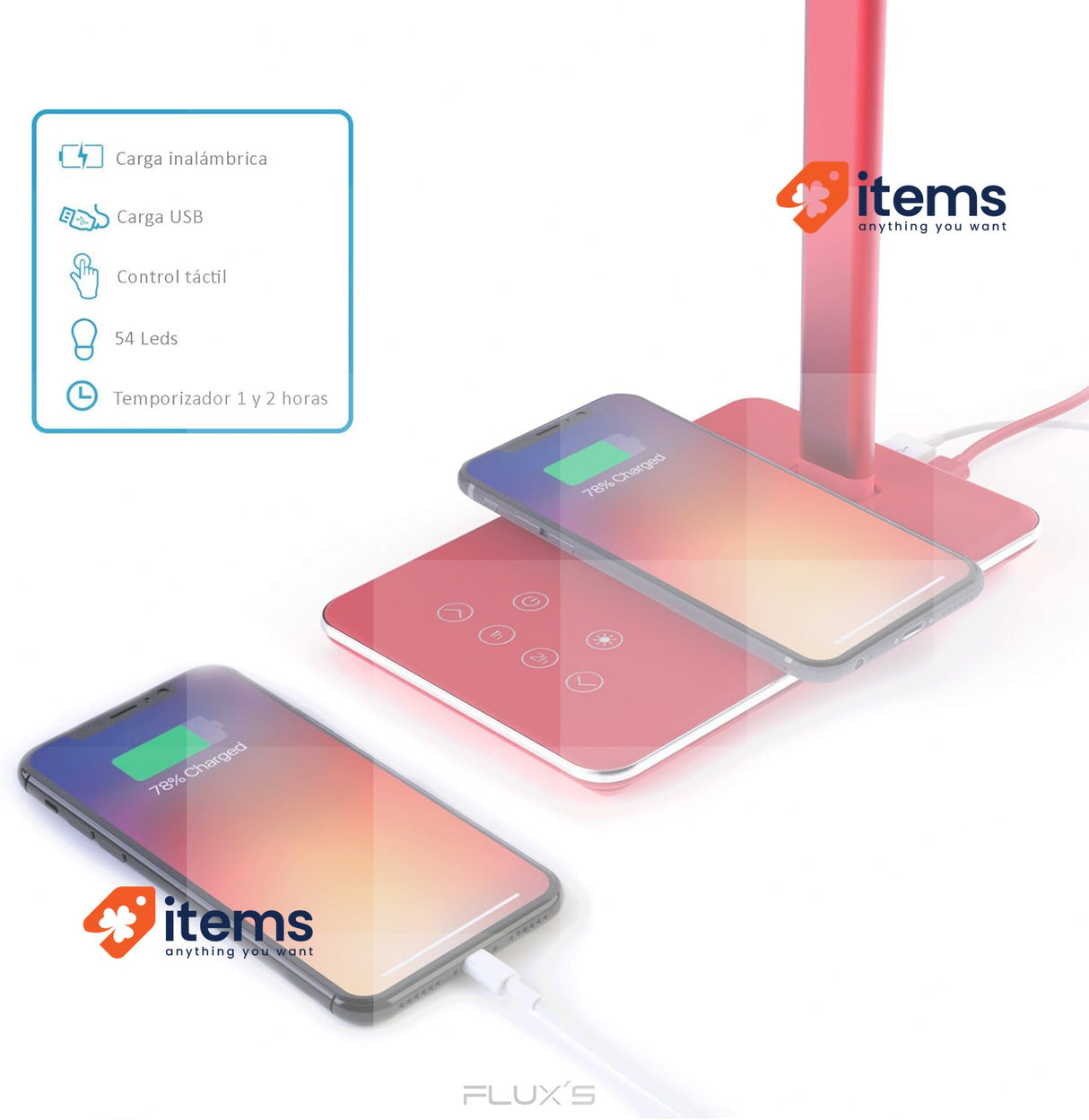 FLUX'S LED Desk Lamp Wireless