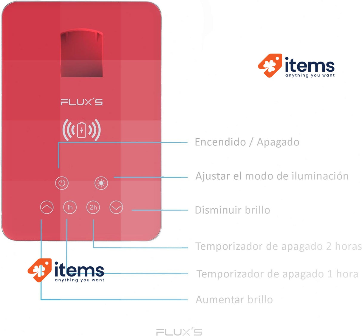 FLUX'S LED Desk Lamp Wireless