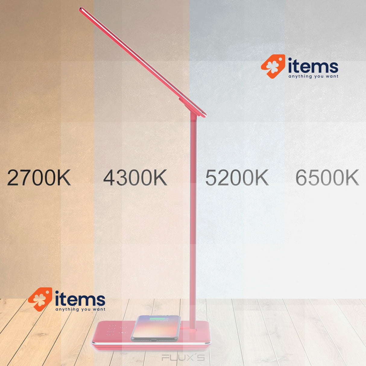 FLUX'S LED Desk Lamp Wireless