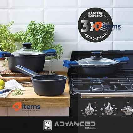 Braisogona Advanced Aluminium Founded With Antiadherent 5.7 Liters Black Amazon