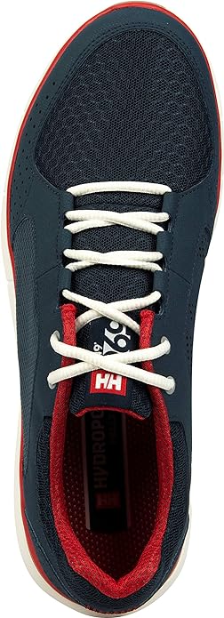 Helly Hansen Men's Ahiga V4 Hydropower Sneaker Navy Flag Red, Size 8 UK (42 EU)