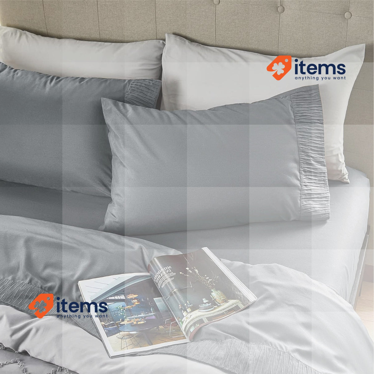 Bedsure 4-Piece Sheet Set Grey <p>Bedsure 4-Piece Sheet Set cama 180 -