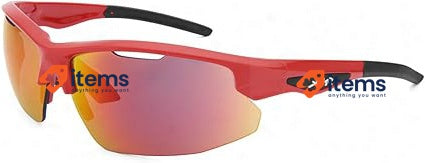 Spiuk, Rimma Unisex Adult Cycling Glasses, Red/Black, One Size