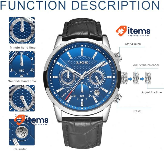 LIGE Men's Analogue Watch