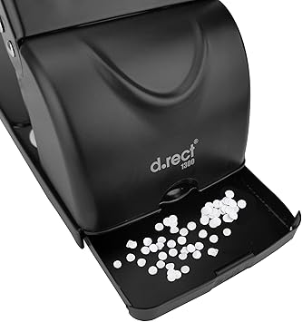 D.RECT 1300 2-Hole Punch 100 Sheet Large Capacity Black