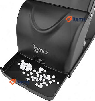 D.RECT 1300 2-Hole Punch 100 Sheet Large Capacity Black Perfect Office School