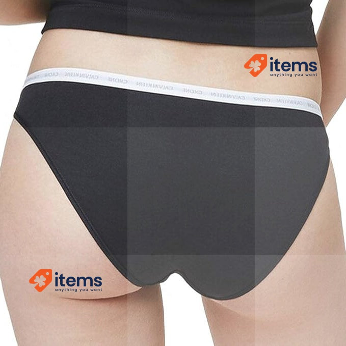 Calvin Klein Women's BIKINI 2PK Soft Cup Bikini Bottoms, Black M