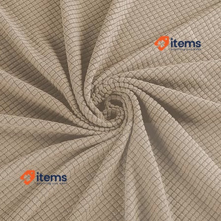 E EBETA Jacquard armchair cover with elastic stretch Sand <p>Our ear seat